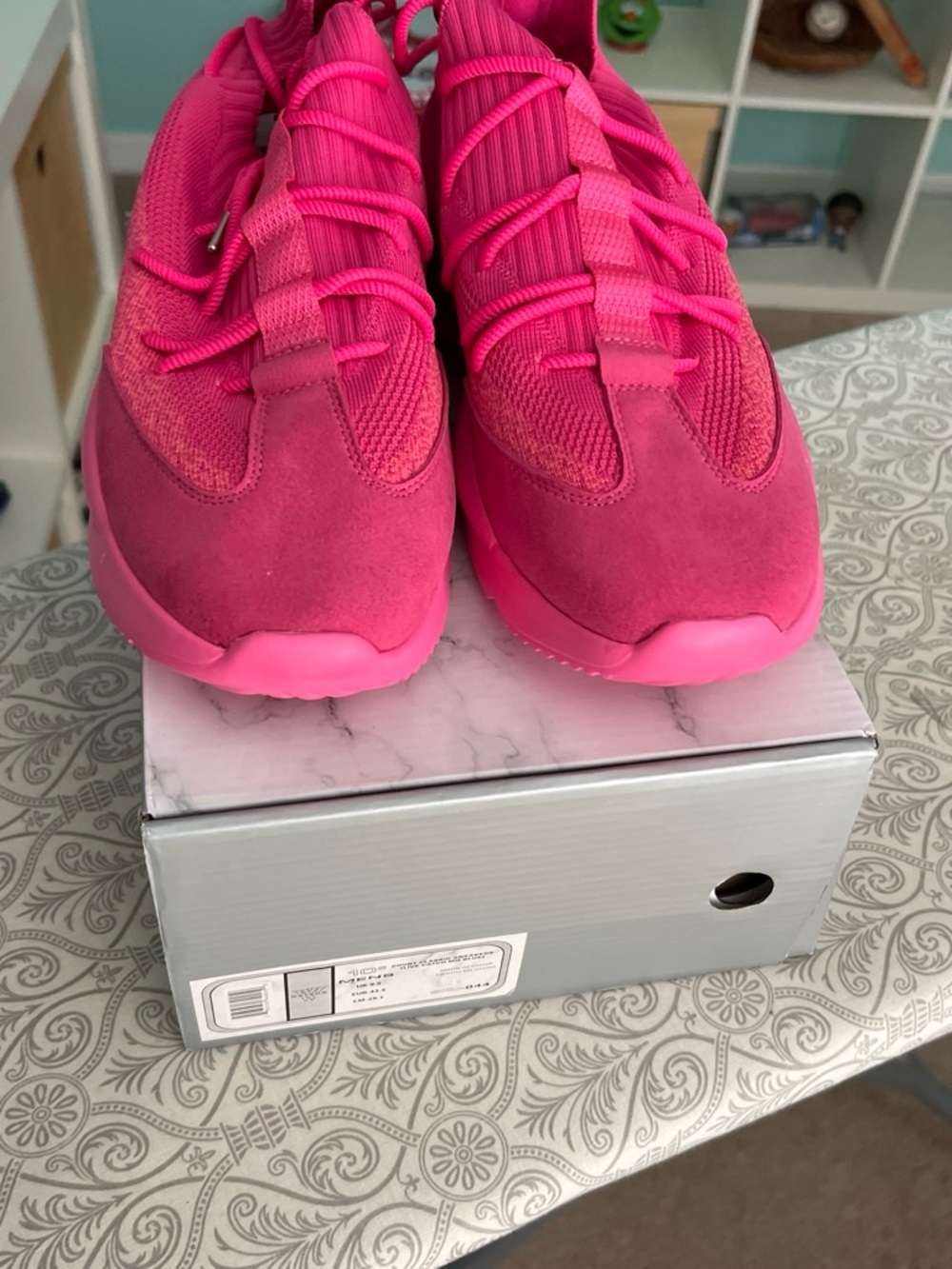 Men's Athletic Sneakers in Vivid Pink